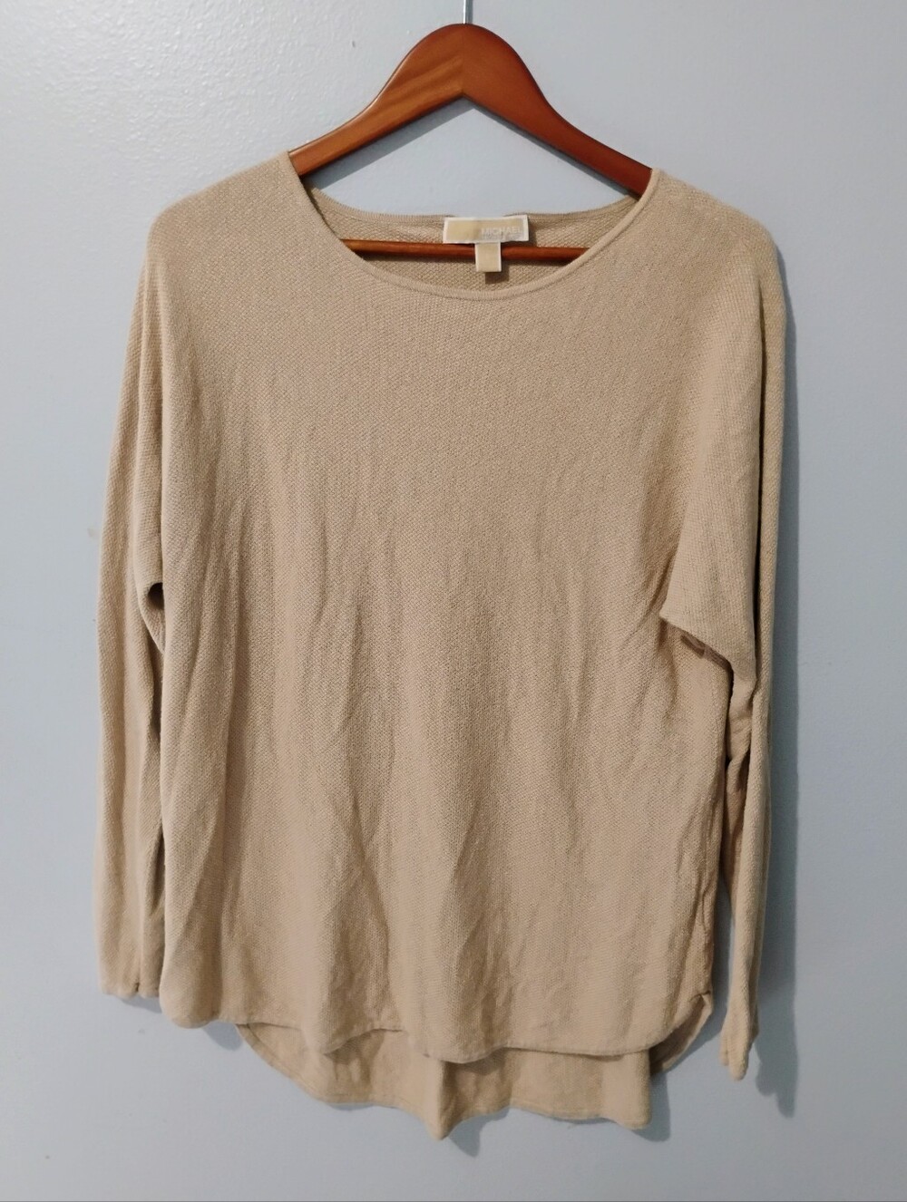Michael Kors Women's Beige Crewneck Sweater